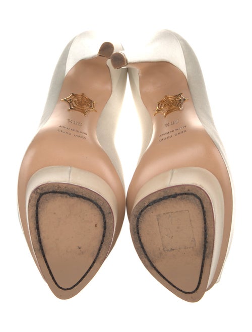 Charlotte Olympia Delphine Satin Pumps