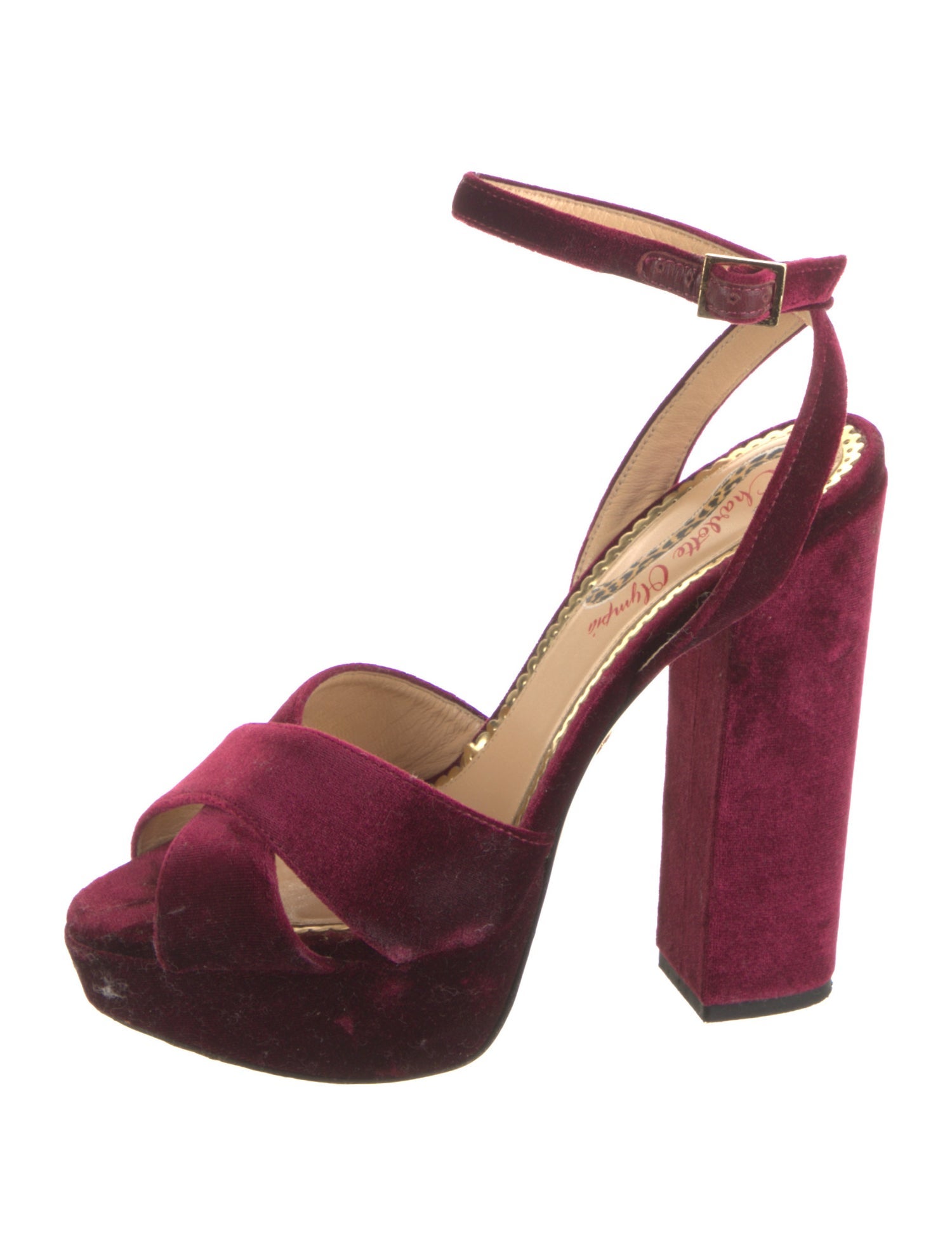 Charlotte Olympia Suede Sandals