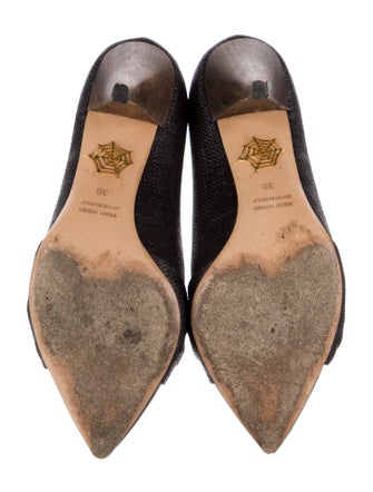 Charlotte Olympia Raffia Pumps