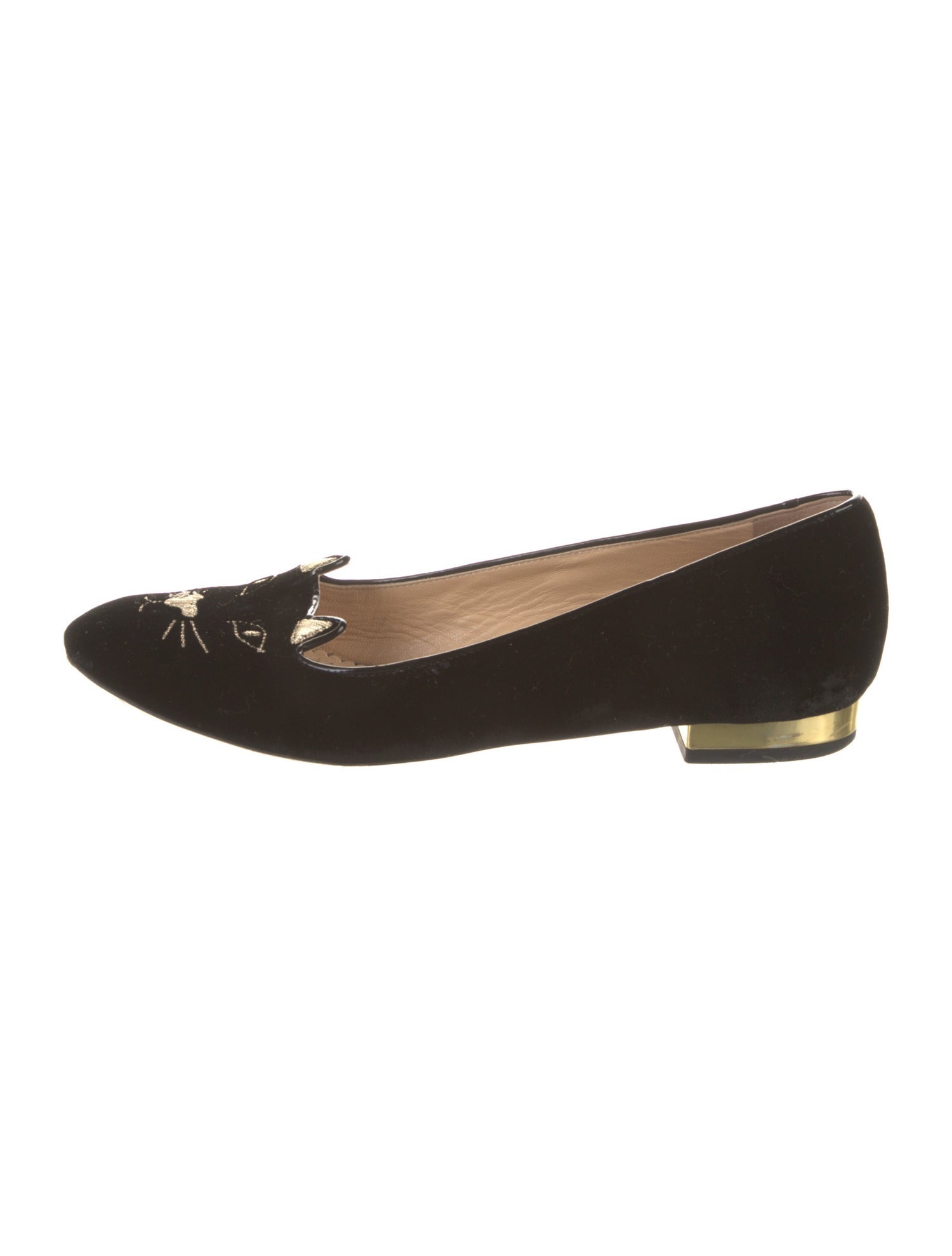 Charlotte Olympia Velvet Loafers