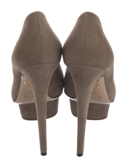 Charlotte Olympia Suede Pumps