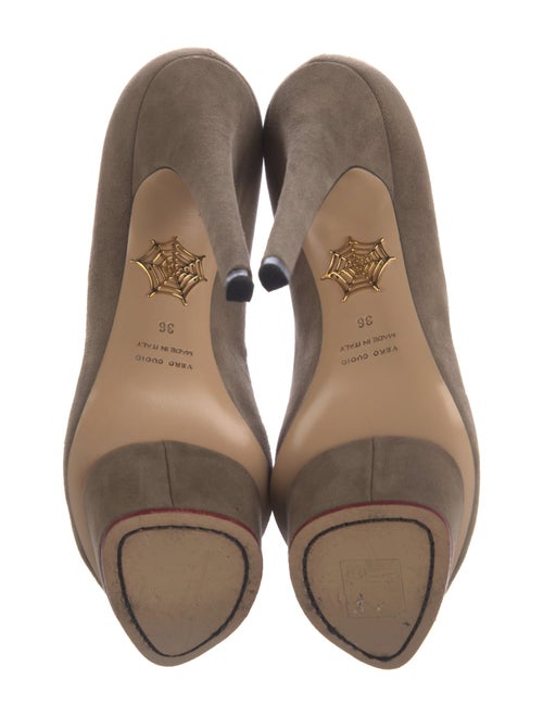 Charlotte Olympia Suede Pumps