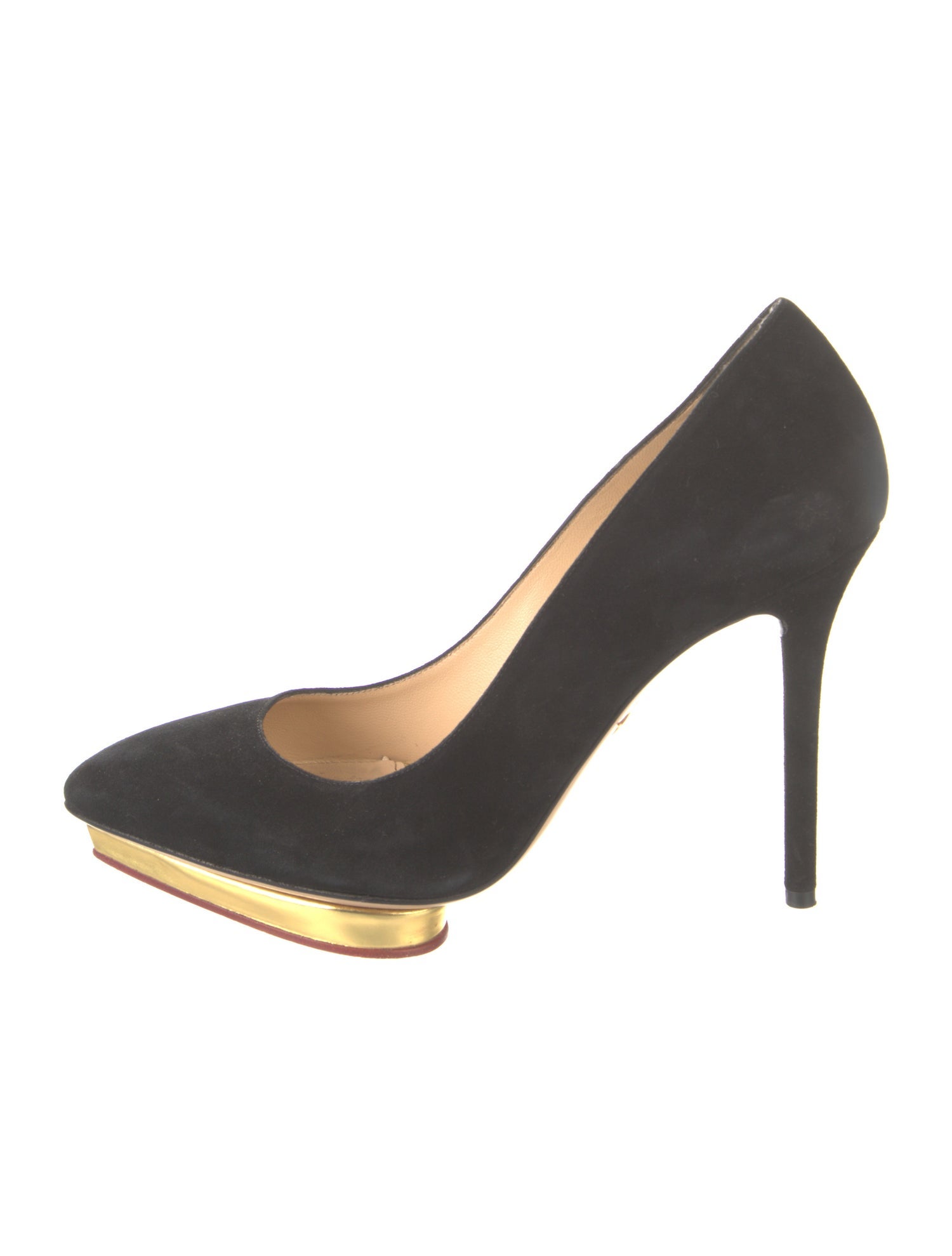 Charlotte Olympia Suede Pumps