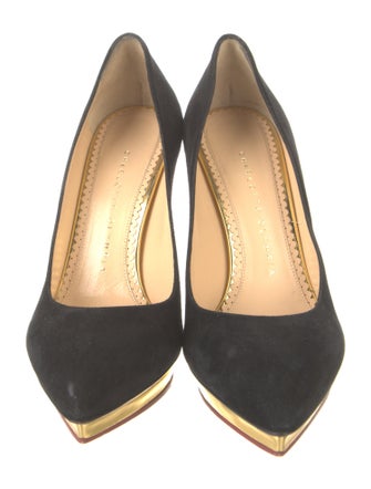 Charlotte Olympia Suede Pumps