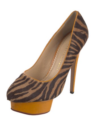 Charlotte Olympia Ponyhair Animal Print Pumps