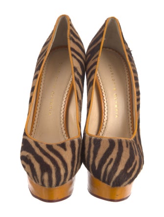 Charlotte Olympia Ponyhair Animal Print Pumps