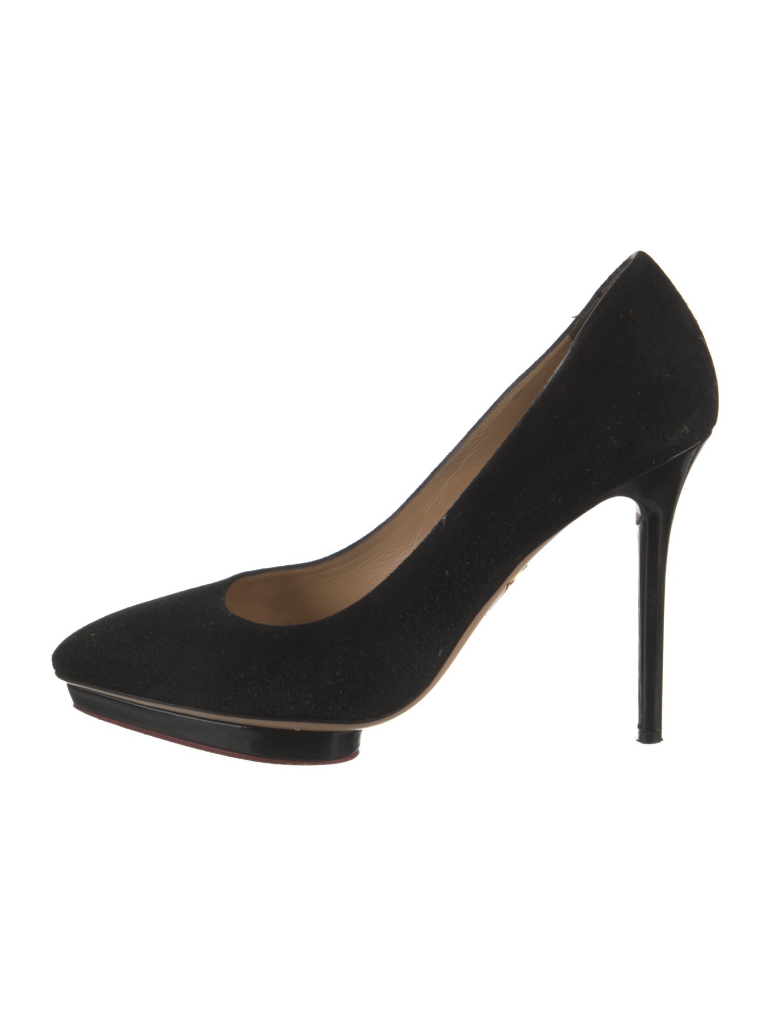 Charlotte Olympia Suede Pumps