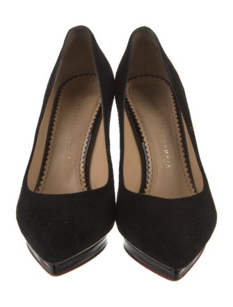 Charlotte Olympia Suede Pumps