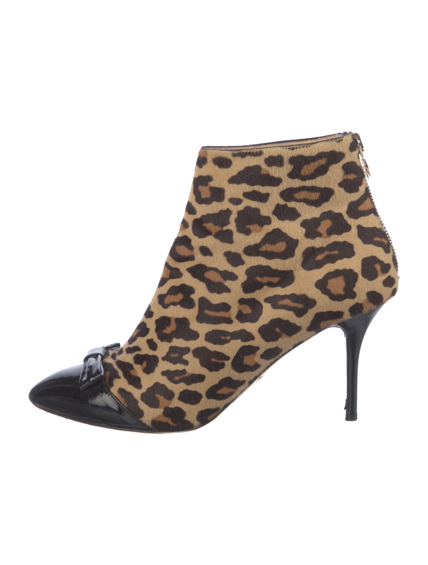 Charlotte Olympia Ponyhair Animal Print Boots