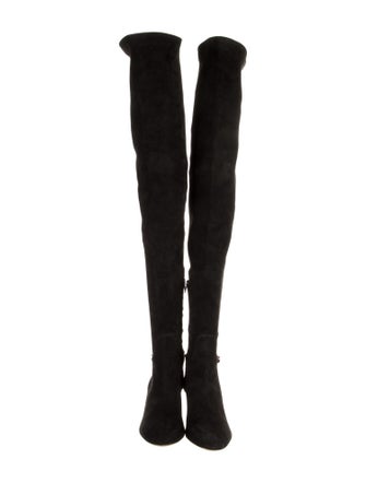 Charlotte Olympia Suede Sock Boots