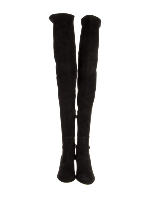 Charlotte Olympia Suede Sock Boots