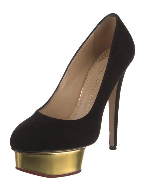 Charlotte Olympia Suede Pumps
