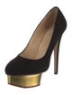 Charlotte Olympia Suede Pumps