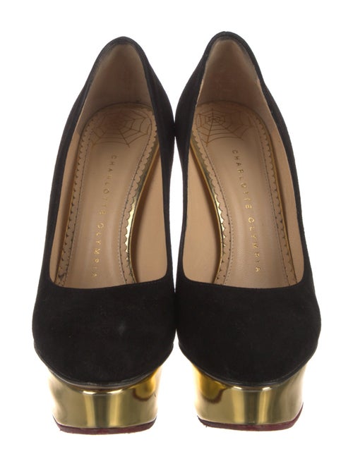 Charlotte Olympia Suede Pumps
