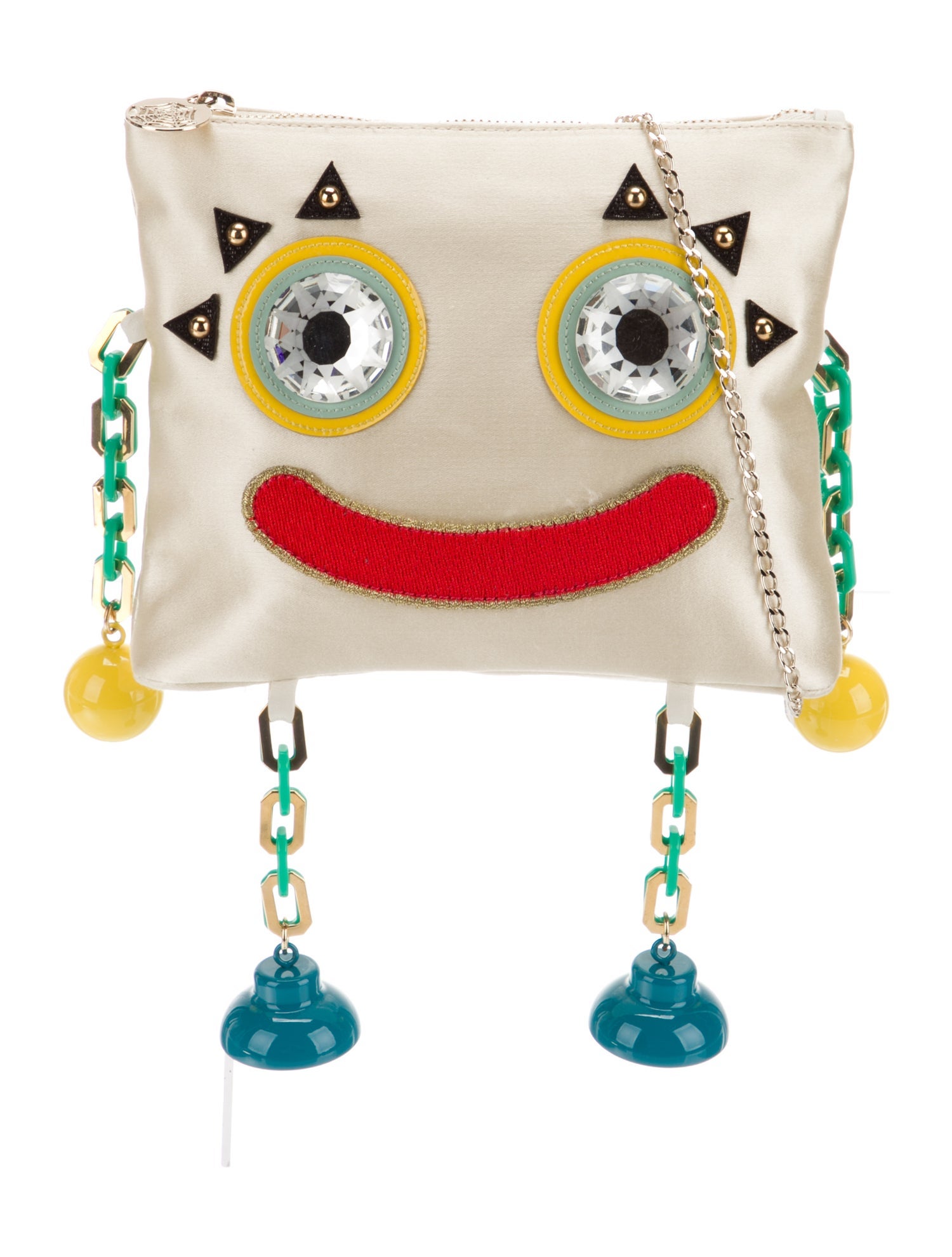 Charlotte Olympia Satin Clutch