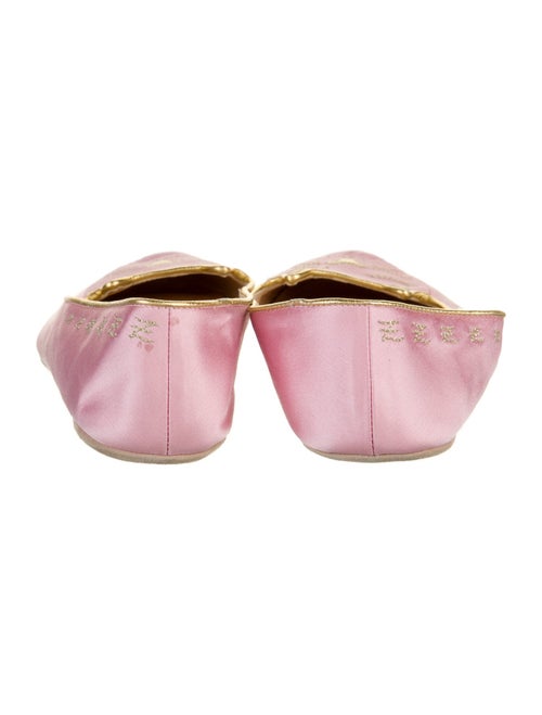Charlotte Olympia Satin Ballet Flats