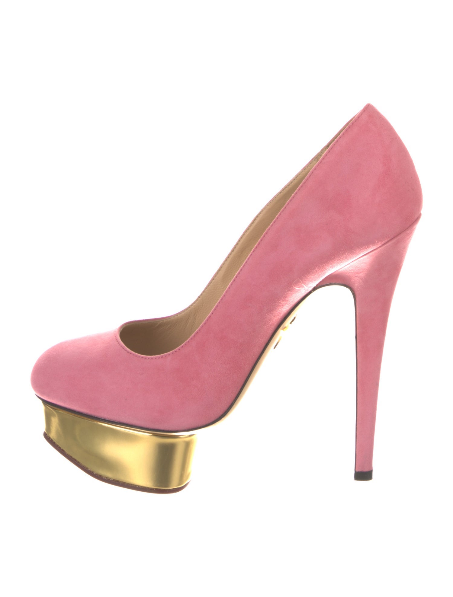 Charlotte Olympia Suede Pumps