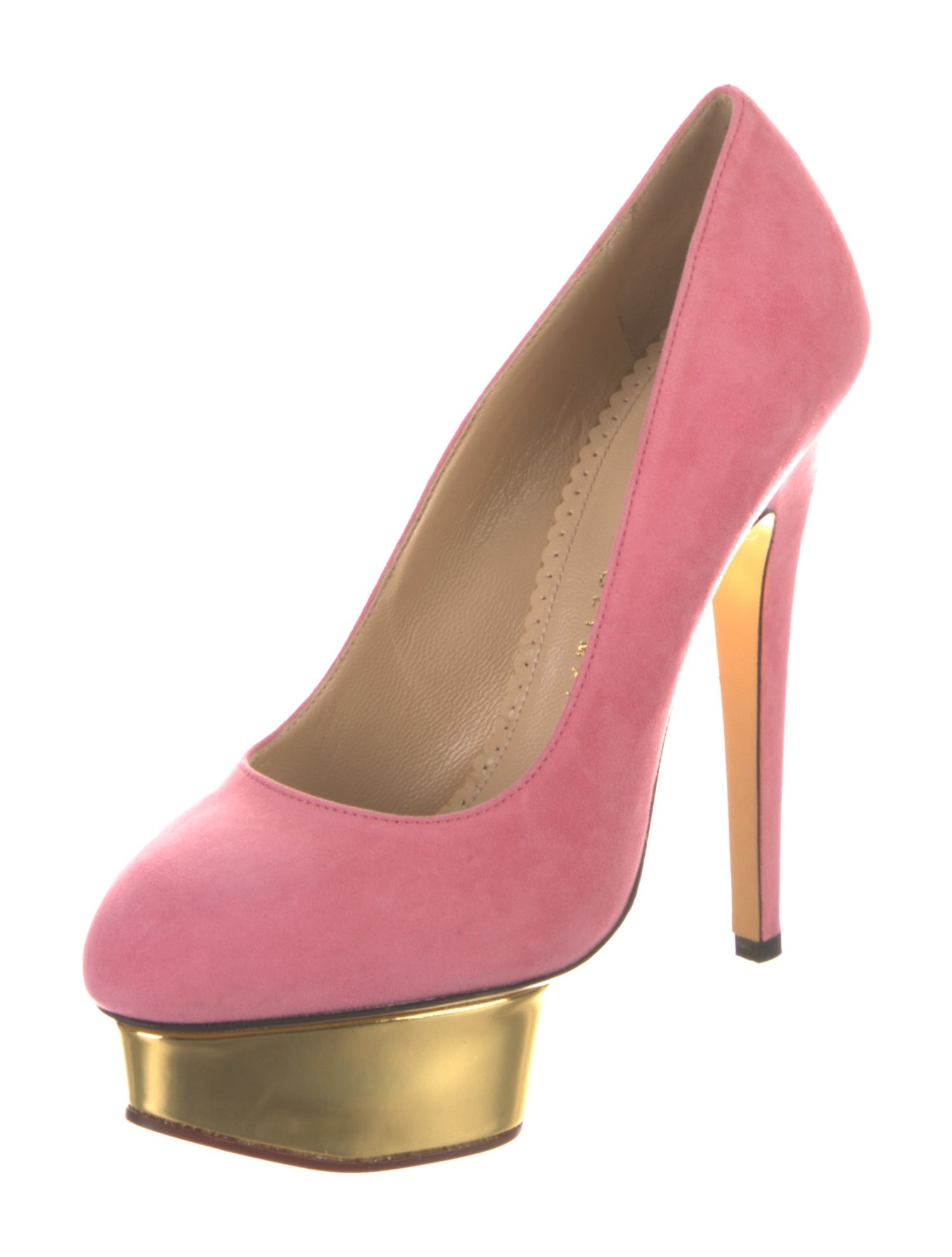 Charlotte Olympia Suede Pumps