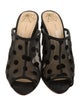 Charlotte Olympia Mesh Animal Print Slides