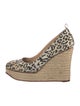 Charlotte Olympia Canvas Animal Print Pumps