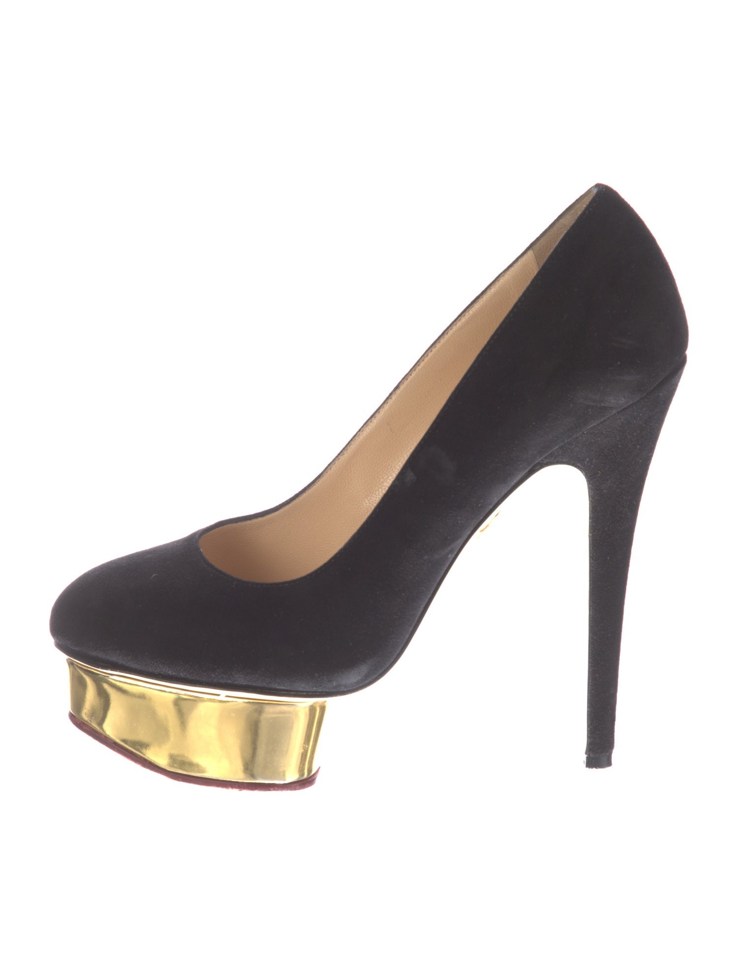 Charlotte Olympia Suede Pumps