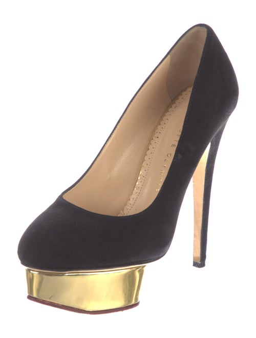 Charlotte Olympia Suede Pumps