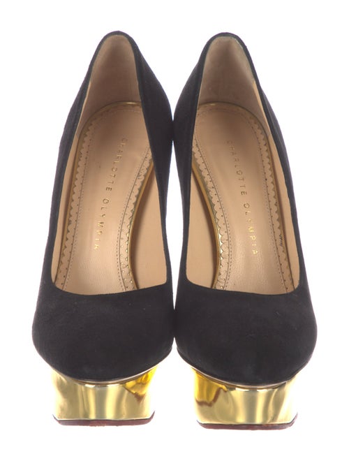 Charlotte Olympia Suede Pumps