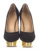 Charlotte Olympia Suede Pumps