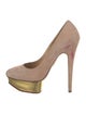 Charlotte Olympia Suede Pumps