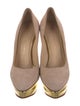 Charlotte Olympia Suede Pumps