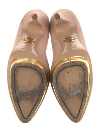 Charlotte Olympia Suede Pumps