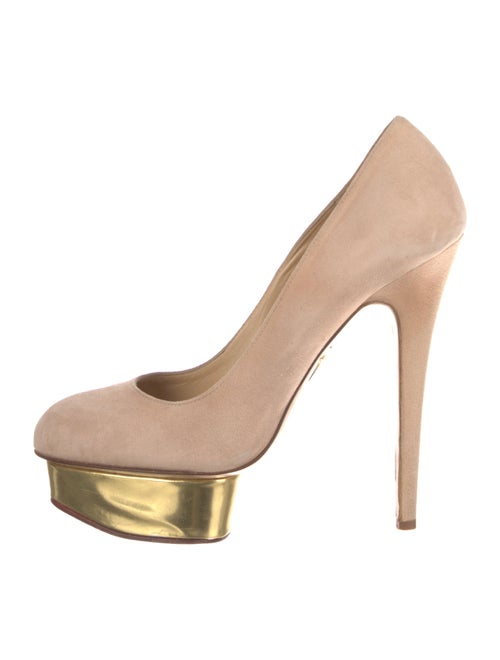Charlotte Olympia Suede Pumps