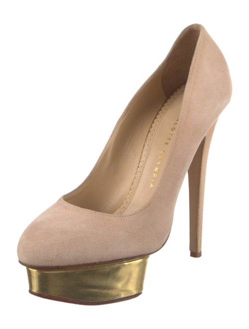Charlotte Olympia Suede Pumps