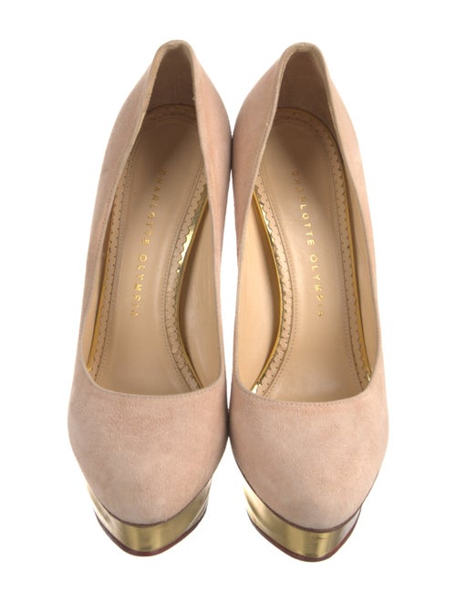 Charlotte Olympia Suede Pumps