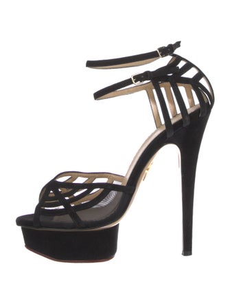 Charlotte Olympia Suede Pumps