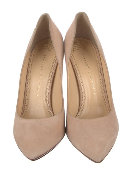 Charlotte Olympia Suede Pumps