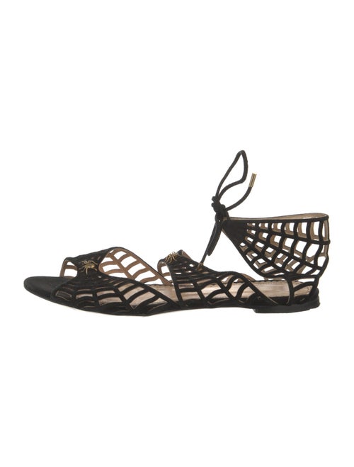 Charlotte Olympia Suede Gladiator Sandals