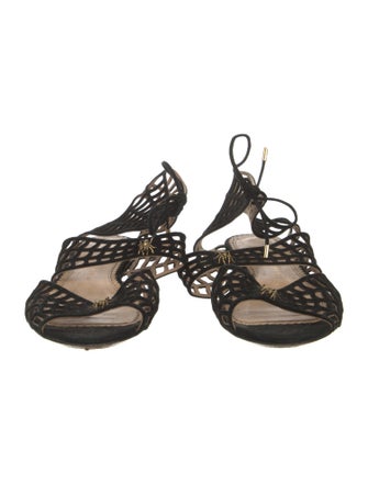 Charlotte Olympia Suede Gladiator Sandals