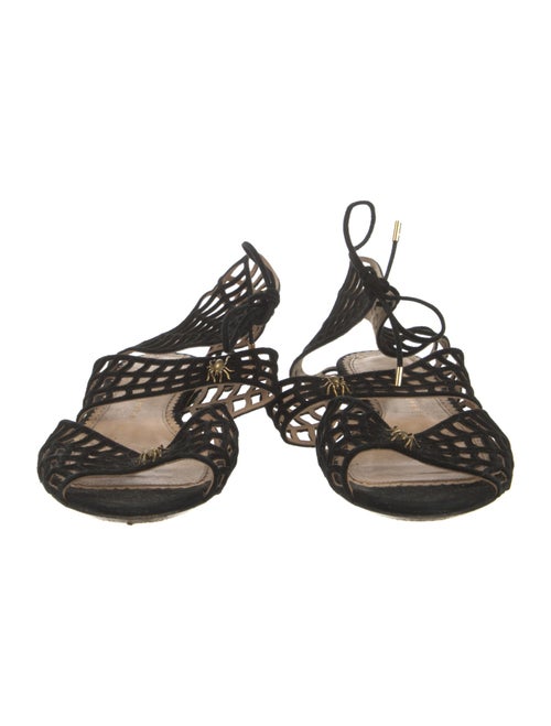 Charlotte Olympia Suede Gladiator Sandals