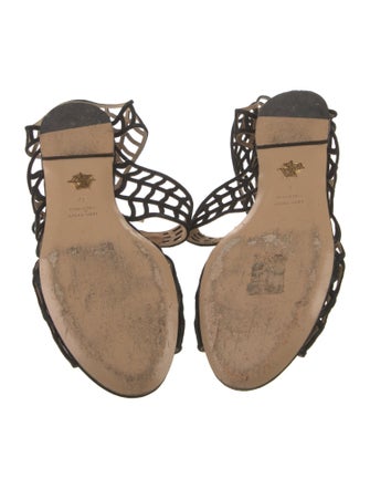 Charlotte Olympia Suede Gladiator Sandals