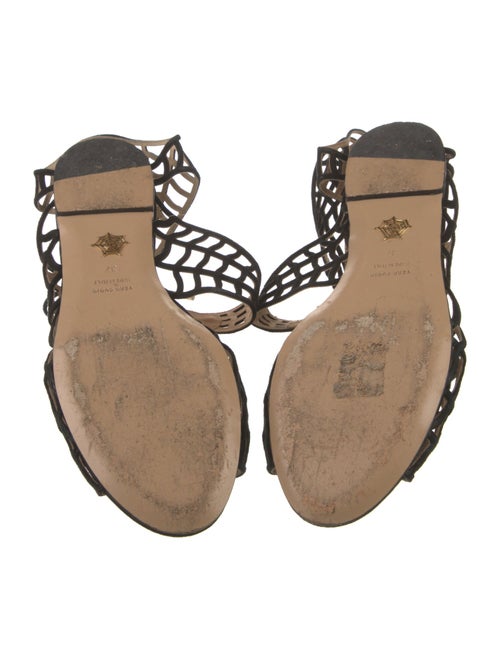 Charlotte Olympia Suede Gladiator Sandals