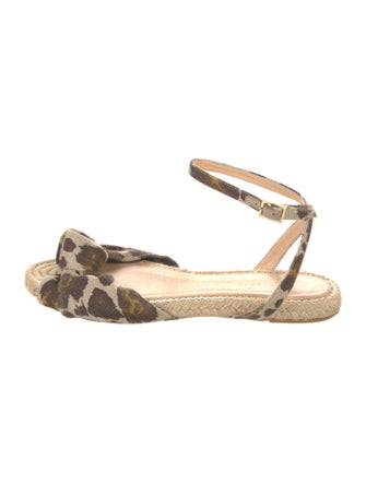 Charlotte Olympia Canvas Animal Print Espadrilles