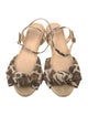 Charlotte Olympia Canvas Animal Print Espadrilles