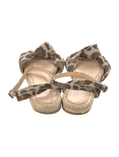 Charlotte Olympia Canvas Animal Print Espadrilles