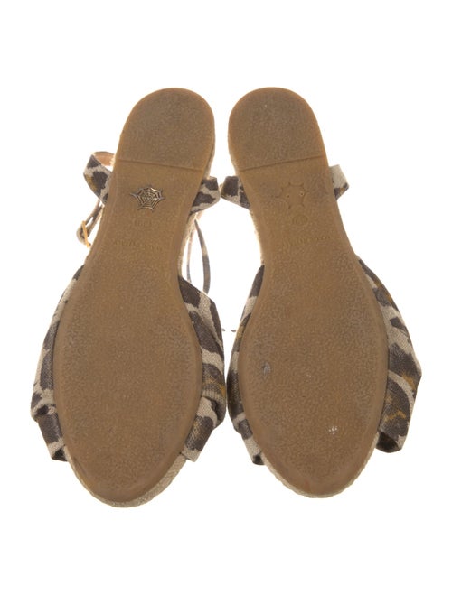 Charlotte Olympia Canvas Animal Print Espadrilles