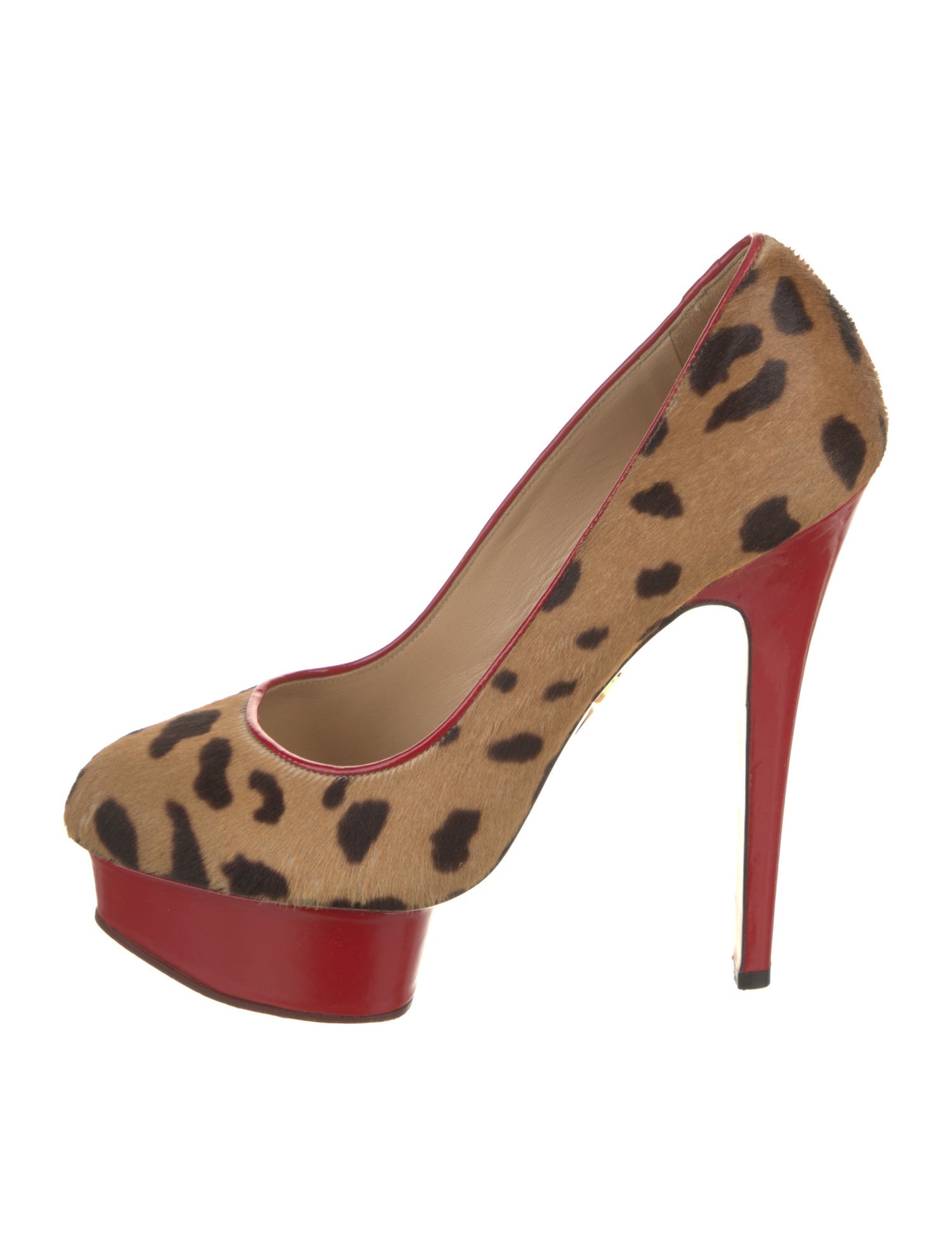 Charlotte Olympia Ponyhair Animal Print Pumps