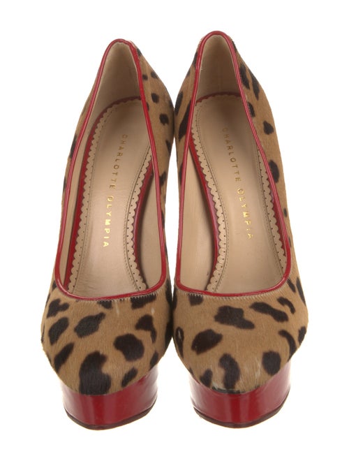 Charlotte Olympia Ponyhair Animal Print Pumps