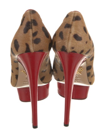 Charlotte Olympia Ponyhair Animal Print Pumps