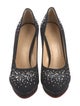 Charlotte Olympia Denim Crystal Embellishments Pumps