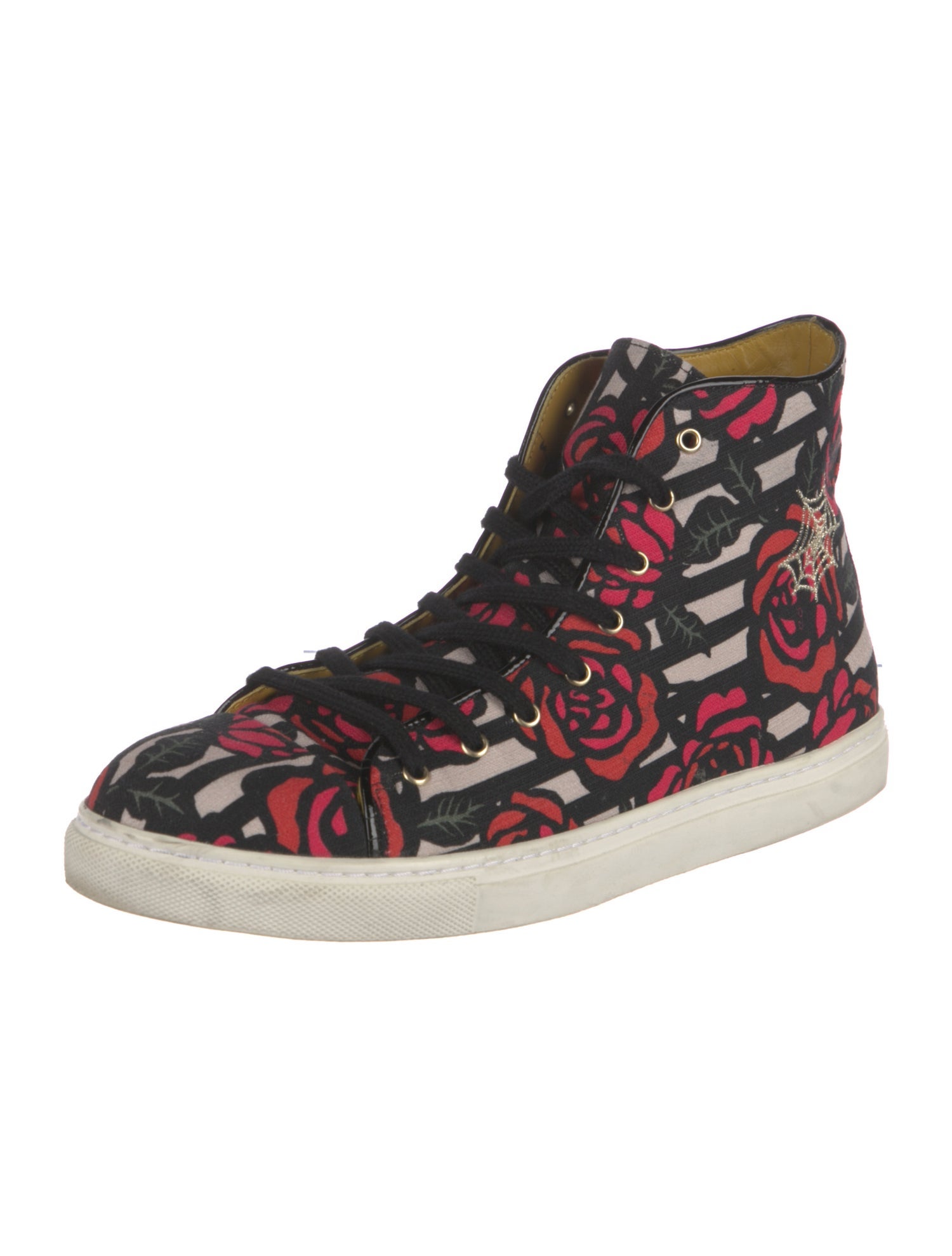 Charlotte Olympia Canvas Printed Sneakers